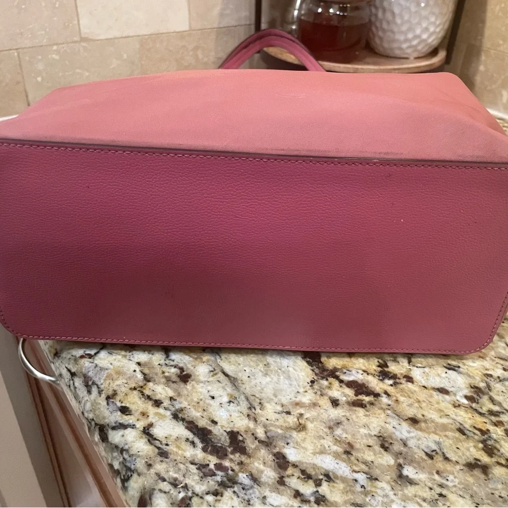 Kate Spade Medium Nylon Hayden Top d Tote, Pink, Zipper Closure - Picture 10 of 11